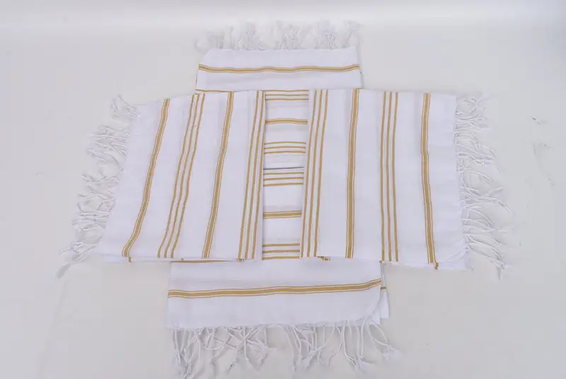 40x24 Cotton Striped Towel, Decorative Towel, Monogram Kitchen Towel, Personalized Gifts, Summer Towel, Monogrammed Hand Towel, Christmas Hand Towel - 6