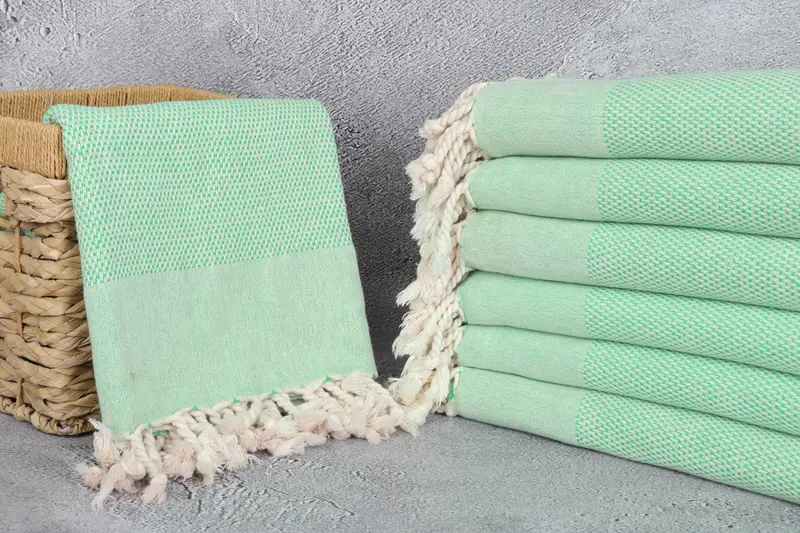 Thin and lightweight Turkish peshtemal, 70x40 Cotton Geometric Towel, Personalised Gift, Soft towel, Turkish Towel Beach, Bridesmaid Gifts - 3