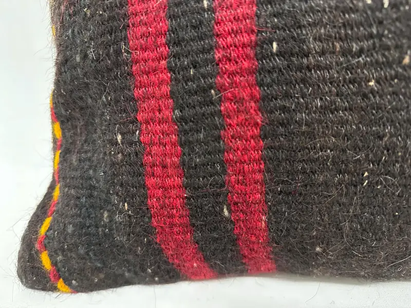 Vintage Kilim Pillow, Custom Pillow Cover, 16x36 Brown Cushion, Bed Cushion, Cushion Case, Throw Kilim Pillow, Handmade Kilim Cushion - 2