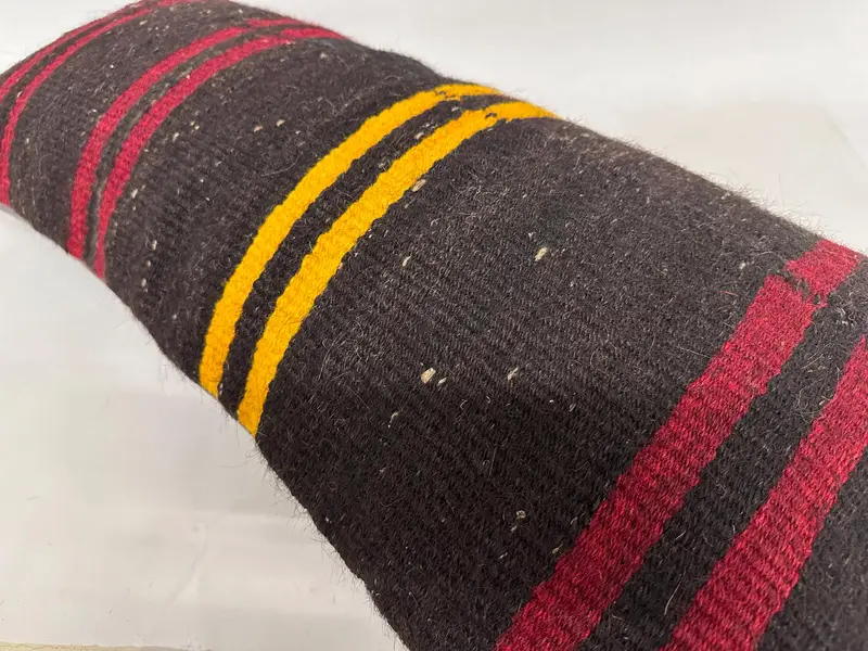 Vintage Kilim Pillow, Custom Pillow Cover, 16x36 Brown Cushion, Bed Cushion, Cushion Case, Throw Kilim Pillow, Handmade Kilim Cushion - 6
