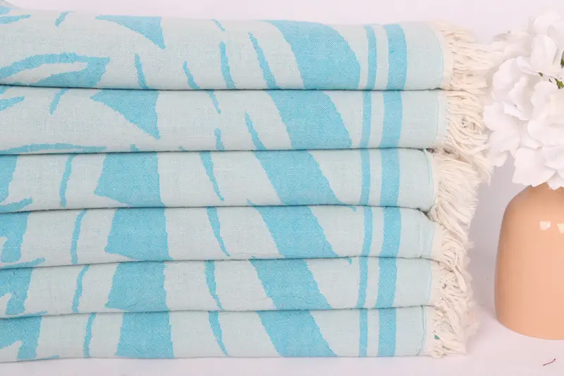 Fouta towel, Beach Towel Bulk, Personalized Turkish Towel, 70x40 Cotton Floral Patterned Towel, Welcome Wedding Gift, Bachelorette Party Decorations - 4