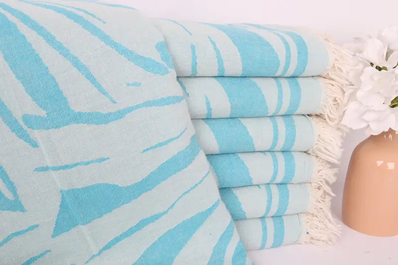 Fouta towel, Beach Towel Bulk, Personalized Turkish Towel, 70x40 Cotton Floral Patterned Towel, Welcome Wedding Gift, Bachelorette Party Decorations - 2
