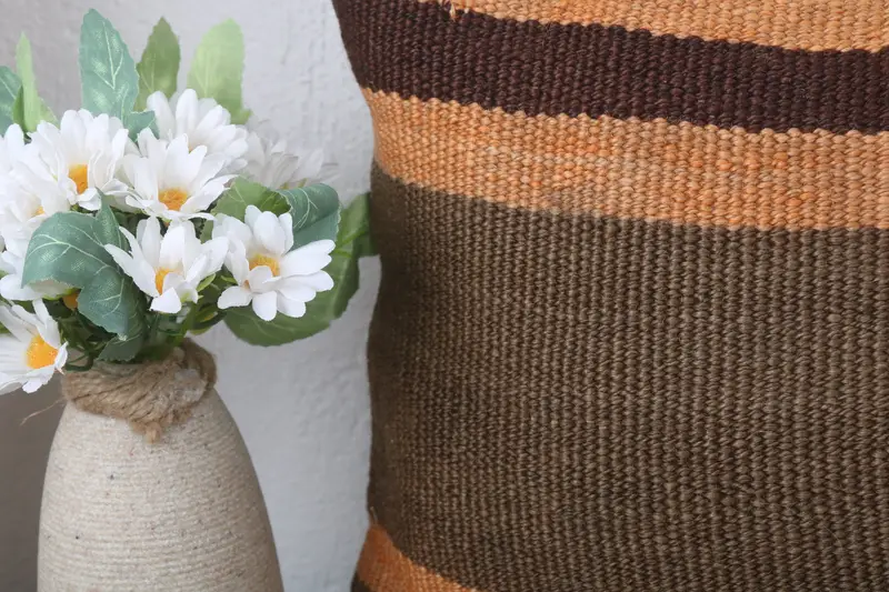 Decorative Throw Pillow Case, Antique Pillows, Pillow Sham, Anatolian Cushion Case, Vintage Kilim Pillow, 12x24 Brown Pillow Cover, Pillow for Sofa - 3