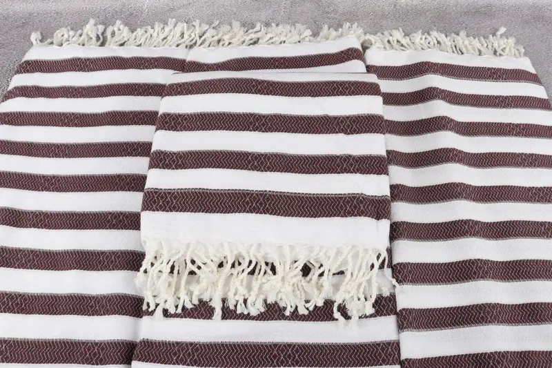 Gift For Her, Bachelor Bachelorette Party Favors, Spa Gift Towel, 70x36 Cotton Striped Towel, Best Friend Wedding Gift, Baby Boy Gift, Custom Towel - 4