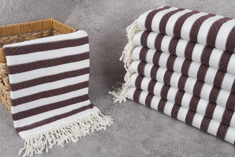 Gift For Her, Bachelor Bachelorette Party Favors, Spa Gift Towel, 70x36 Cotton Striped Towel, Best Friend Wedding Gift, Baby Boy Gift, Custom Towel - 3