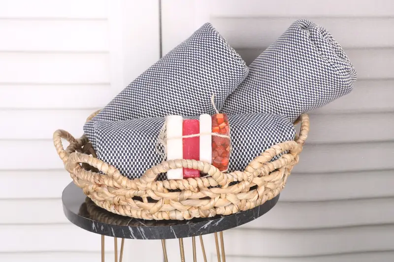 Home Decor Gifts, Beach Towel Gift, Handwoven Turkish Towel, 70x40 Cotton Polka Dot Towel, Custom Wedding Towel, Quick-Dry Beach Towel, Unique Gift - 4