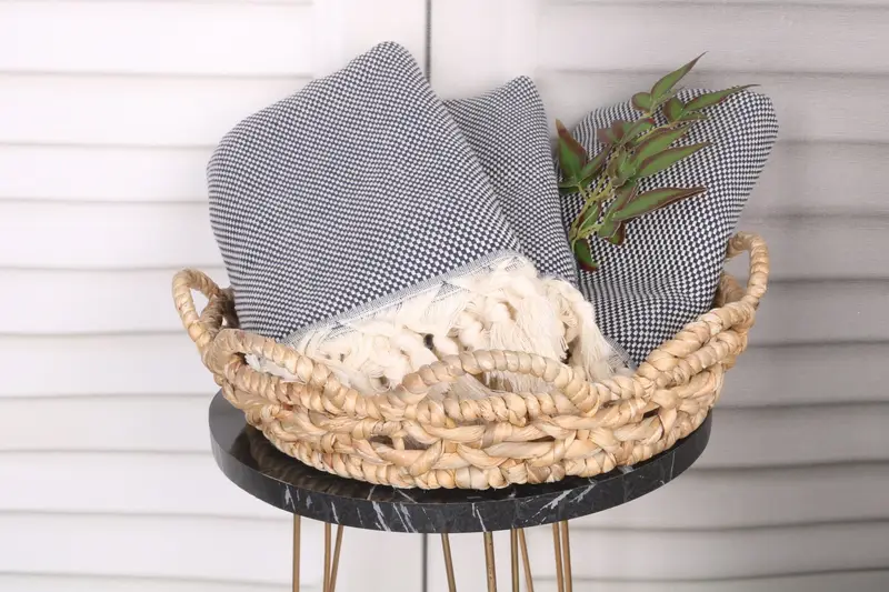 Home Decor Gifts, Beach Towel Gift, Handwoven Turkish Towel, 70x40 Cotton Polka Dot Towel, Custom Wedding Towel, Quick-Dry Beach Towel, Unique Gift - 5