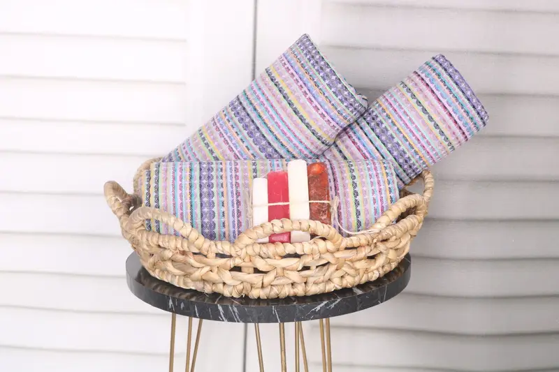Turkish Towel USA, Gift Boxes Towel, Organic cotton peshtemal for spa and beach, Bachelorette Gifts, Beach Towel Gift, 70x40 Cotton Waffle Towel - 4