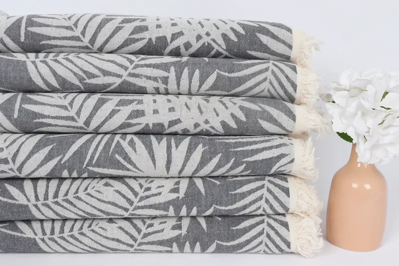 Yoga Towel, Beach towel, Sand-resistant towel, Turkish Beach Towel Bulk, 64x40 Cotton Floral Patterned Towel, Summer Gift, Wedding Gift Ideas - 4