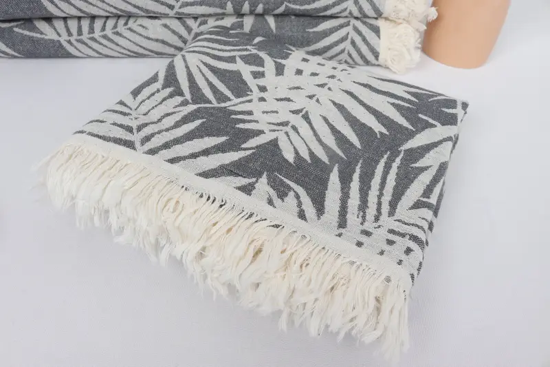 Yoga Towel, Beach towel, Sand-resistant towel, Turkish Beach Towel Bulk, 64x40 Cotton Floral Patterned Towel, Summer Gift, Wedding Gift Ideas - 6