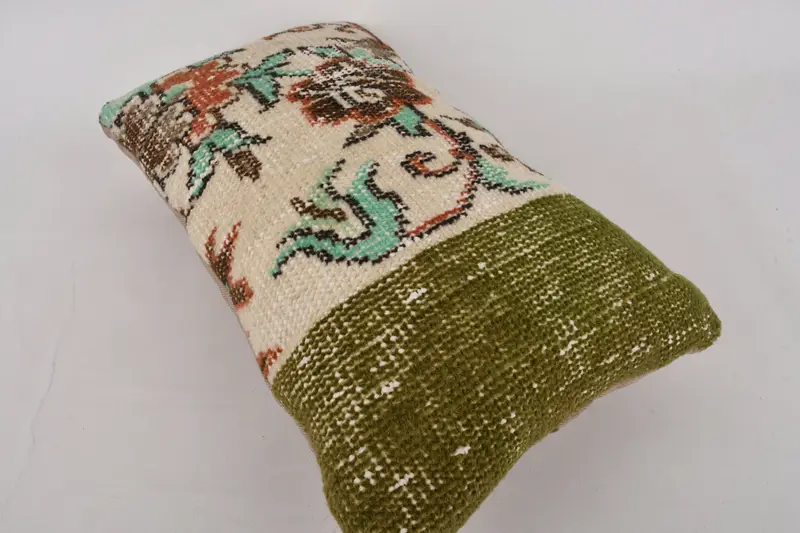Rustic Pillow, 12x20 White Cushion, Wool Kilim Pillow Cushion, Kilim Pillow Cover, Home Decor Pillow, Custom Pillow Cover, Pillow Cover, Boho Pillow - 7