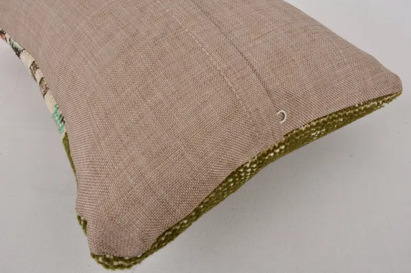 Rustic Pillow, 12x20 White Cushion, Wool Kilim Pillow Cushion, Kilim Pillow Cover, Home Decor Pillow, Custom Pillow Cover, Pillow Cover, Boho Pillow - 9