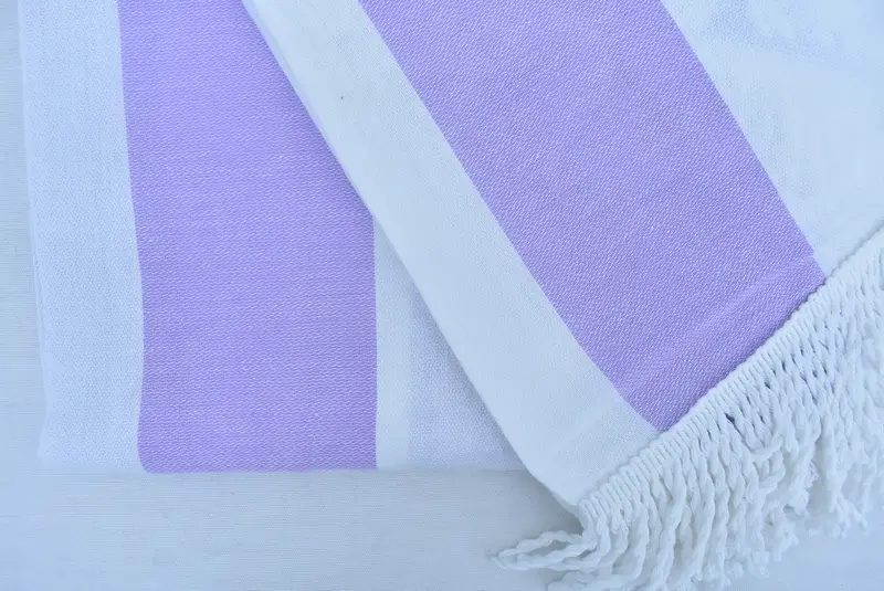 Bachelorette Party Gifts Bridesmaids, 64x64 Cotton Striped Round Towel, Custom Bath Towel, Turkish bath towel, Custom Towel, Personalised Gift - 6