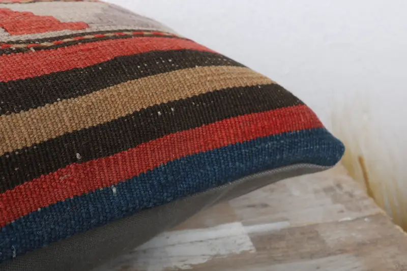 Boho Pillow, 12x24 Red Pillow Case, Vintage Kilim Throw Pillow, Aztec Cushion Case, Pillow, Luxury Cushion Case, Kilim Pillow - 6
