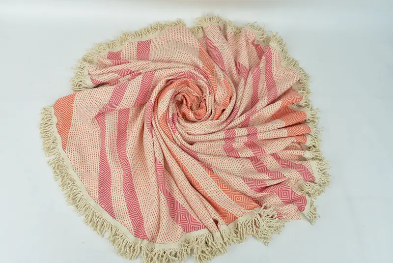 Spa Towel, 64x64 Cotton Round Diamond Towel, Best Beach Towel, Personalized Towel, Bridesmaid Gift Towel, Personalize Gift, Best Wedding Gift - 6