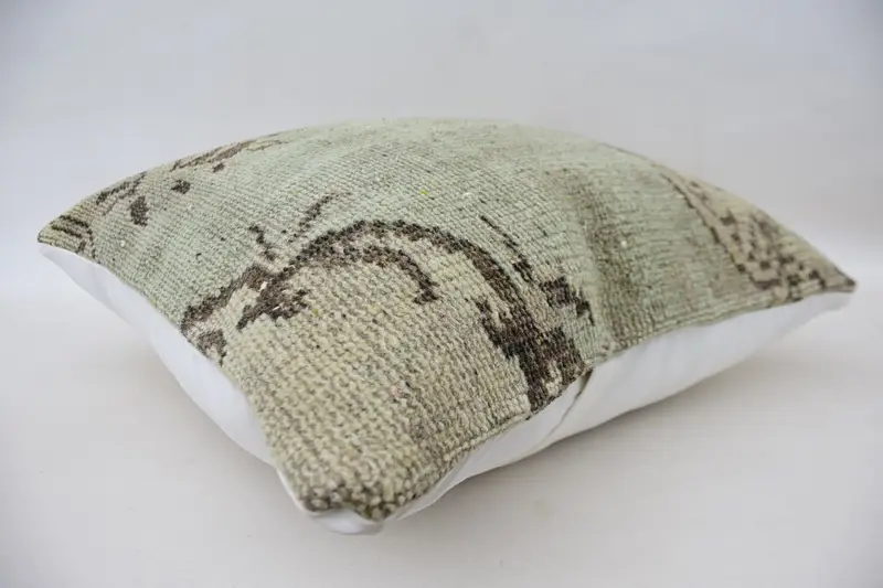 Pillow Sham, Throw Kilim Pillow, Gift Pillow, Natural Pillow Cover, Home Decor Pillow, 24x24 Beige Pillow Case, Retro Throw Pillow - 6