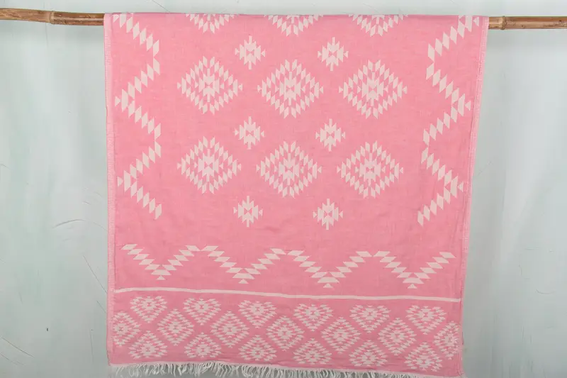 Monogrammed Beach Towel, Gift For Wedding Day, Organic Cotton Towel, Gift Boxes Towel, 70x36 Cotton Kilim Towel, Home Decor Gifts, Wedding Gift - 1