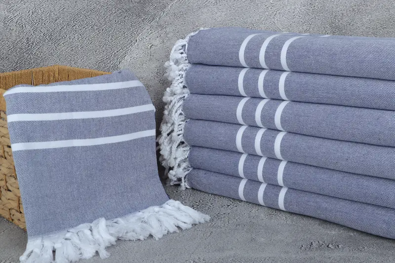 Bridal Shower Favors, Beach towel, Bulk Order Towel, Gift Boxes Towel, Bachelorette Party Gifts, Bachelorette Towel, 70x40 Cotton Striped Towel - 3