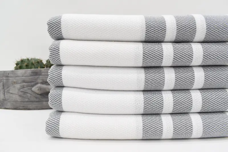Wedding For Favor, Personalized Turkish Towel, Custom Wedding Gifts, Bridesmaid Gift, 70x40 Cotton Herringbone Towel, Customized Turkish Towel - 2