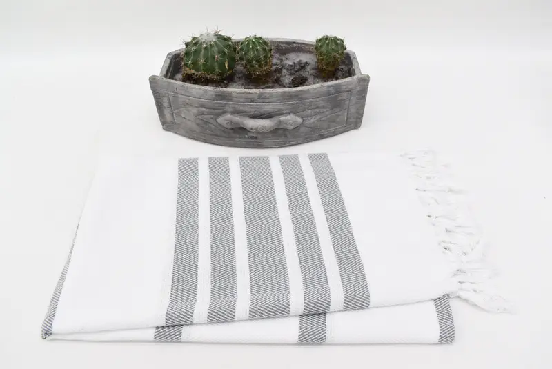 Wedding For Favor, Personalized Turkish Towel, Custom Wedding Gifts, Bridesmaid Gift, 70x40 Cotton Herringbone Towel, Customized Turkish Towel - 3