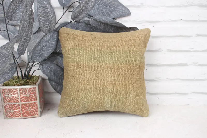 Cushion Case, Patio Cushion Case, Turkish Kilim Pillow, Customized Pillow Cover, Turkish Pillow, 12x12 Green Pillow Cover, Interior Designer Pillow - 1