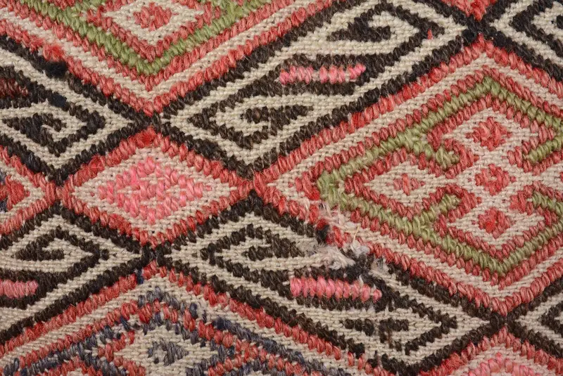Pillow Sham, 14x14 Pink Pillow, Comfy Throw Cushion Cover, Vintage Pillow, Turkish Rugs Pillow Cover, Vintage Kilim Pillow, Interior Designer Pillow - 3