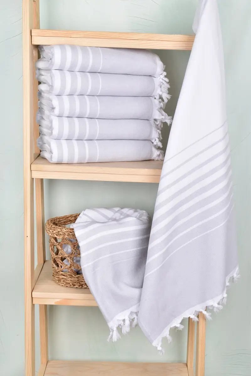 Bachelorette Party Decorations, Beach towel, Bachelorette Party Gifts, 70x36 Cotton Striped Terry Towel, Maid Of Honor Gift, Monogram Towels - 3