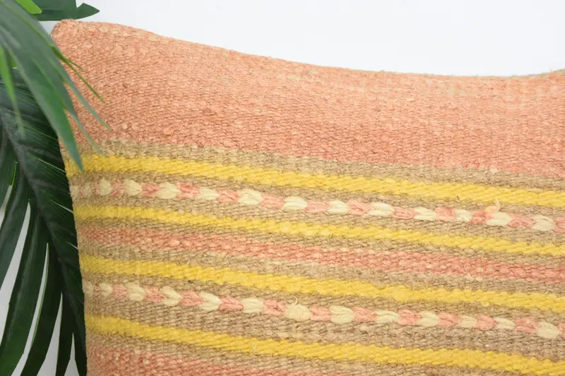 Authentic Pillow, Boho Pillow, Home Decor Pillow, Knitted Cushion, Gift Pillow, 14x14 Red Pillow, Cushion, Wool Kilim Pillow Cushion Case - 2