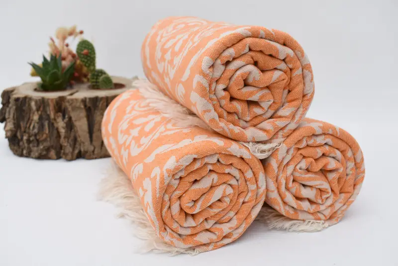 Bath towel, Gift For Him, Turkish towel bulk order for wedding gifts, Birthday Gift, Best Friend Gift, Travel Towel, 68x36 Cotton Baroque Towel - 7