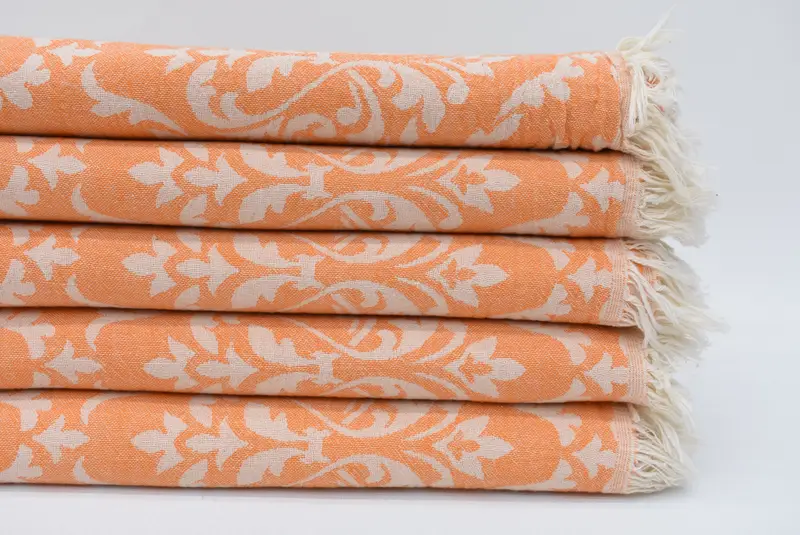 Bath towel, Gift For Him, Turkish towel bulk order for wedding gifts, Birthday Gift, Best Friend Gift, Travel Towel, 68x36 Cotton Baroque Towel - 1