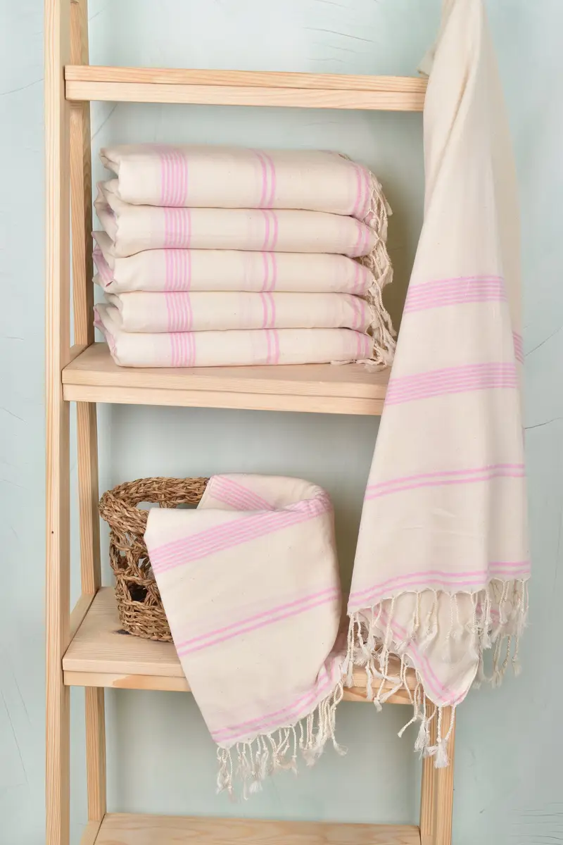 Organic Turkish towel, 80x36 Cotton Striped Towel, Bridesmaid Gift Towel, Halloween Gifts, Soft towel, Antibacterial Turkish peshtemal towel - 3