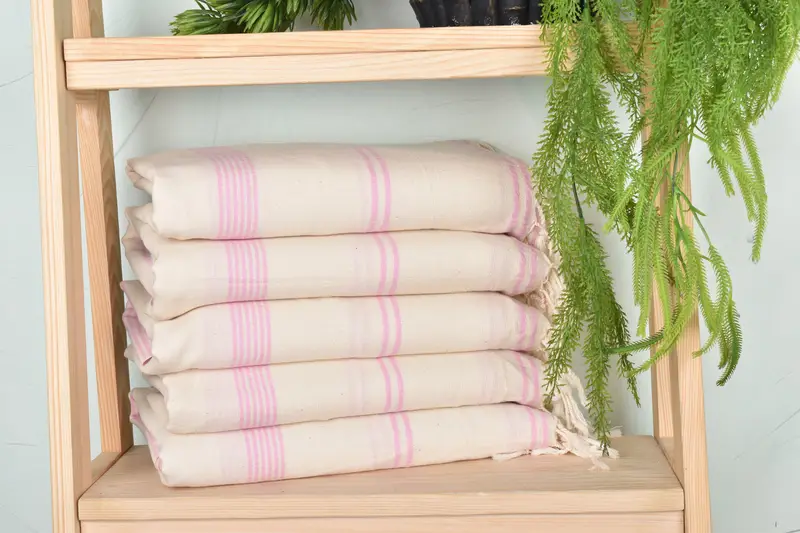 Organic Turkish towel, 80x36 Cotton Striped Towel, Bridesmaid Gift Towel, Halloween Gifts, Soft towel, Antibacterial Turkish peshtemal towel - 2