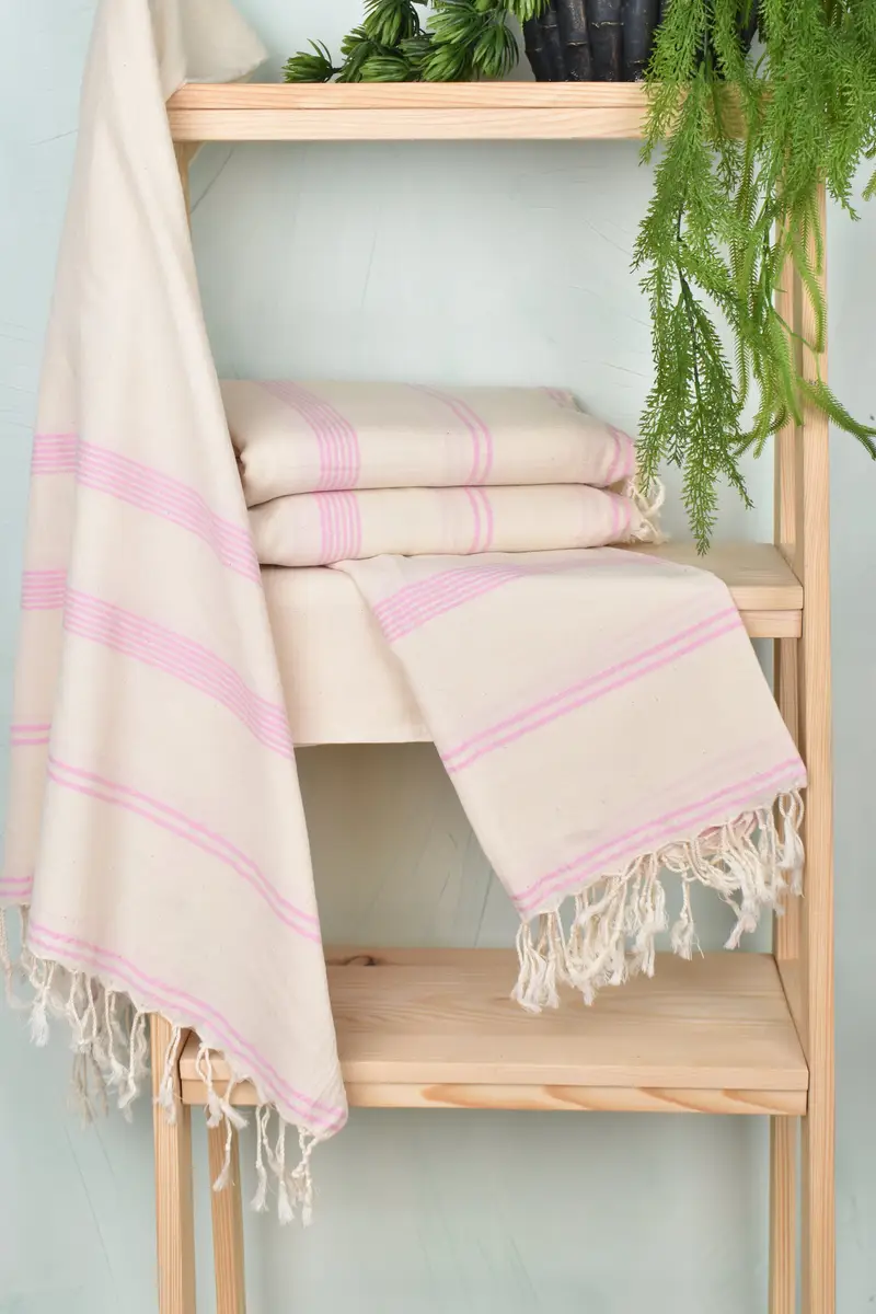Organic Turkish towel, 80x36 Cotton Striped Towel, Bridesmaid Gift Towel, Halloween Gifts, Soft towel, Antibacterial Turkish peshtemal towel - 6