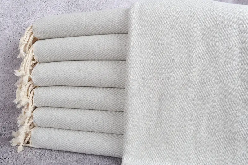 Luxury towel, Thin towel, Personalized Gifts, Best Friend Christmas Gift, Turkish towel bulk order for wedding gifts, 74x40 Cotton Diamond Towel - 1