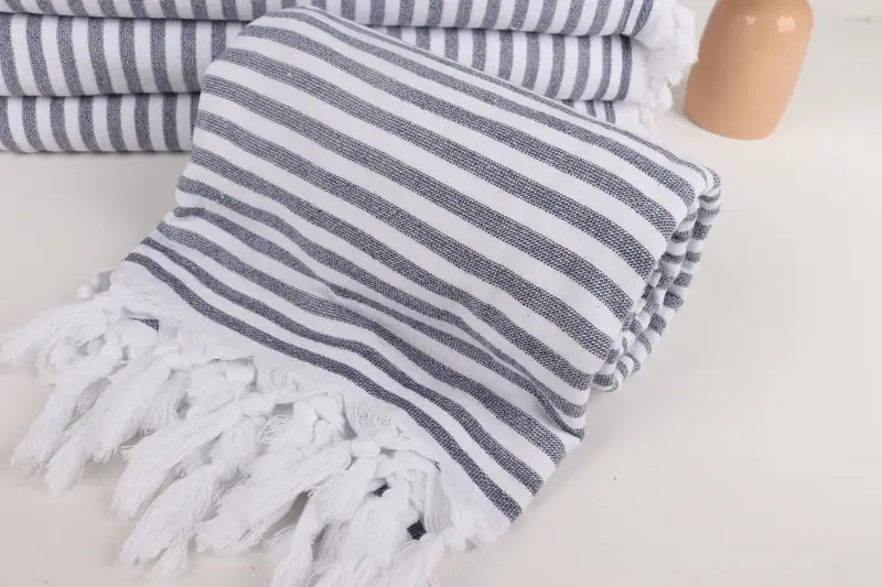 Personalized Gift For Her, Beach Towel Monogram, Bachelorette Party Gifts, Turkish hand towel, 70x36 Cotton Terry Striped Towel, Thin towel - 4