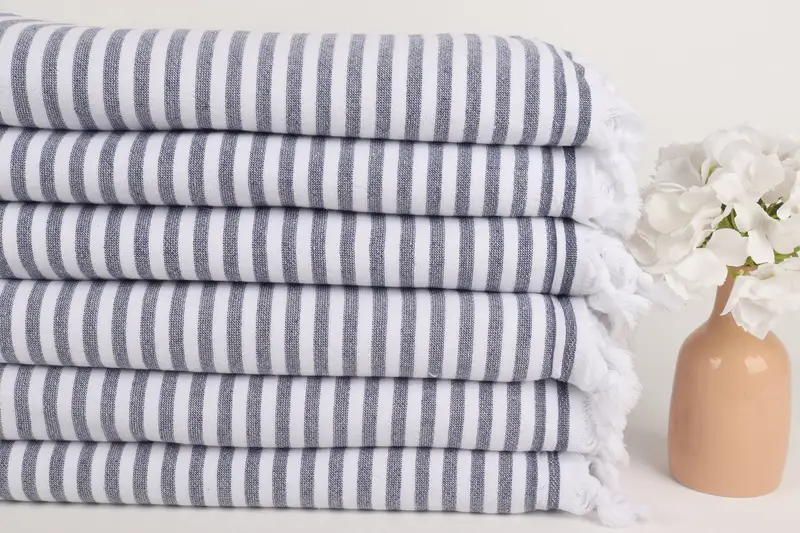 Personalized Gift For Her, Beach Towel Monogram, Bachelorette Party Gifts, Turkish hand towel, 70x36 Cotton Terry Striped Towel, Thin towel - 3