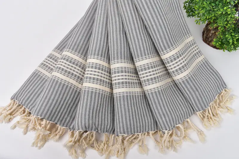 Xmas Gifts, Personalized Hand Towel, Gift For Coworker, Gift For Her, Bulk Order Towel, Wedding Favors, 40x18 Cotton Striped Towel, Bridesmaid Gifts - 4