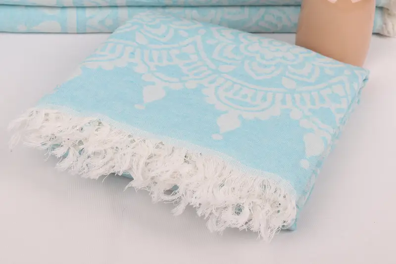 Cotton towel, Wedding Towel, Custom Bath Towel, 74x36 Cotton Floral Patterned Towel, Gift For Boyfriend, Personalized Turkish Towel, Bridesmaid Gift - 6