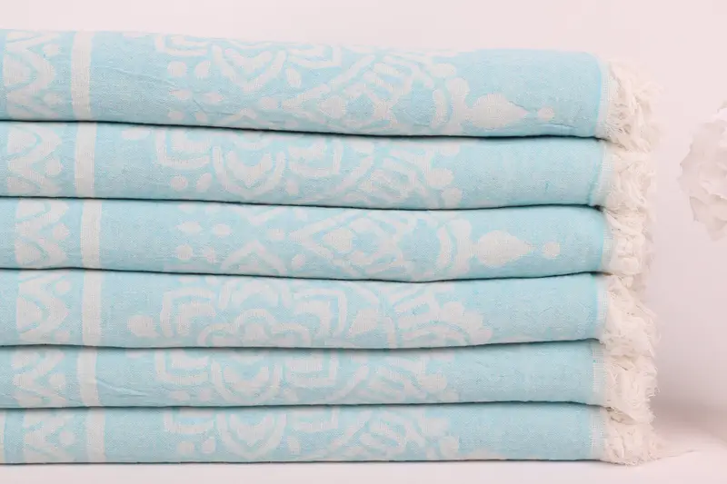 Cotton towel, Wedding Towel, Custom Bath Towel, 74x36 Cotton Floral Patterned Towel, Gift For Boyfriend, Personalized Turkish Towel, Bridesmaid Gift - 4