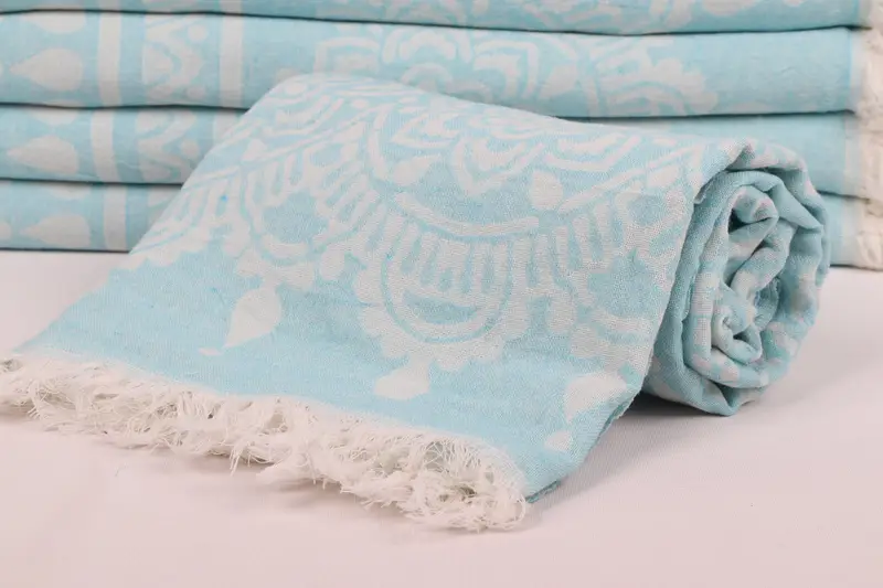 Cotton towel, Wedding Towel, Custom Bath Towel, 74x36 Cotton Floral Patterned Towel, Gift For Boyfriend, Personalized Turkish Towel, Bridesmaid Gift - 5