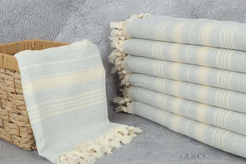 Custom Wedding Gift, 70x40 Cotton Herringbone Towel, Fouta towel, Quick-dry peshtemal, Bridesmaid Proposal Gift, Lightweight Turkish towel for beach - 3