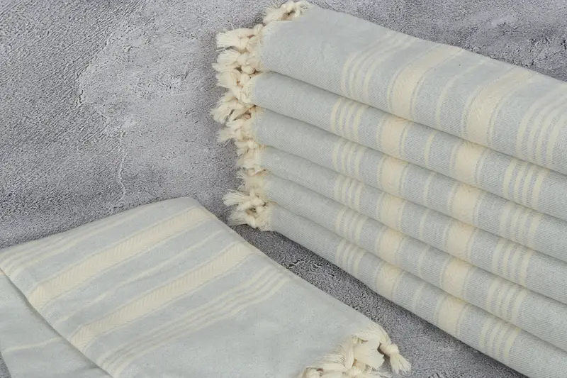 Custom Wedding Gift, 70x40 Cotton Herringbone Towel, Fouta towel, Quick-dry peshtemal, Bridesmaid Proposal Gift, Lightweight Turkish towel for beach - 2