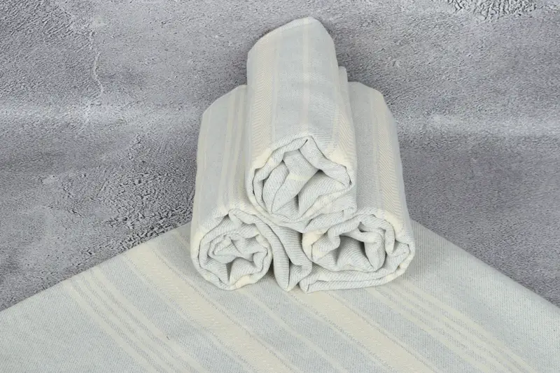 Custom Wedding Gift, 70x40 Cotton Herringbone Towel, Fouta towel, Quick-dry peshtemal, Bridesmaid Proposal Gift, Lightweight Turkish towel for beach - 8