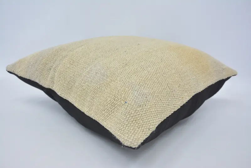 Ottoman Pillow Cover, Boho Pillow, Antique Pillows, Kilim Rug Cushion Case, Interior Designer Pillow, Pillow Case, 18x18 Beige Pillow - 6
