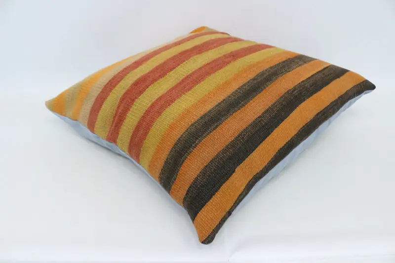 Ikat Pillow Cover, Cushion Case, 28x28 Red Pillow Cover, Vintage Kilim Pillow, Gift Pillow, Kilim Cushion Sham, Retro Pillow Sham - 6