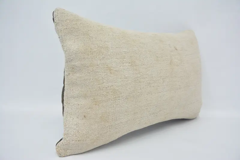 16x24 White Pillow, Boho Pillow, Handmade Throw Cushion Cover, Interior Designer Pillow, Pillow Sham, Vintage Kilim Pillow, Sustainable Cushion Case - 3