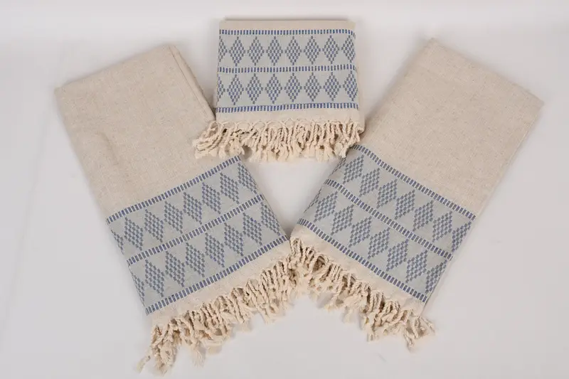 70x36 Linen Kilim Design Towel, Welcome Wedding Gift, Turkish Towel Personalized, Decorative Towel, Custom Wedding Gifts, Beach towel, Organic towel - 6