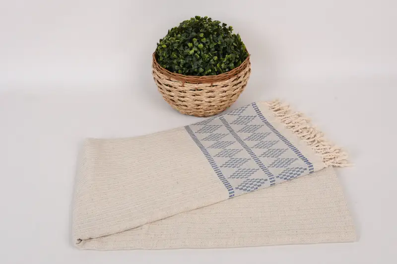 70x36 Linen Kilim Design Towel, Welcome Wedding Gift, Turkish Towel Personalized, Decorative Towel, Custom Wedding Gifts, Beach towel, Organic towel - 4