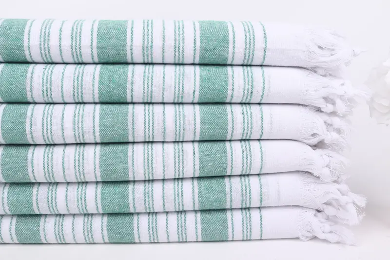 Wedding Gifts Towel, Monogrammed Turkish Towel, Scarf Towel, Organic Turkish towel, 68x32 Cotton Striped Towel, Thin towel, Gift For Mom - 3