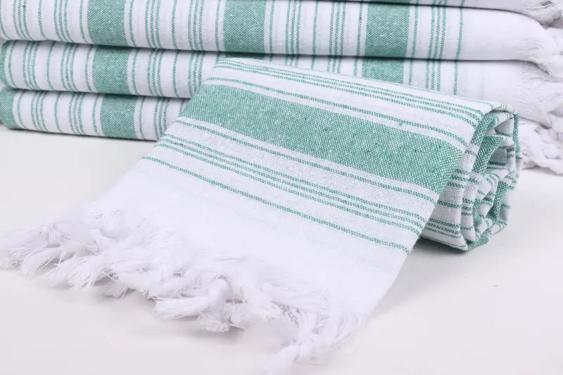 Wedding Gifts Towel, Monogrammed Turkish Towel, Scarf Towel, Organic Turkish towel, 68x32 Cotton Striped Towel, Thin towel, Gift For Mom - 4